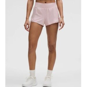 NWT Lululemon Hotty Hot High-Rise Lined Short 2.5" Pink Haze